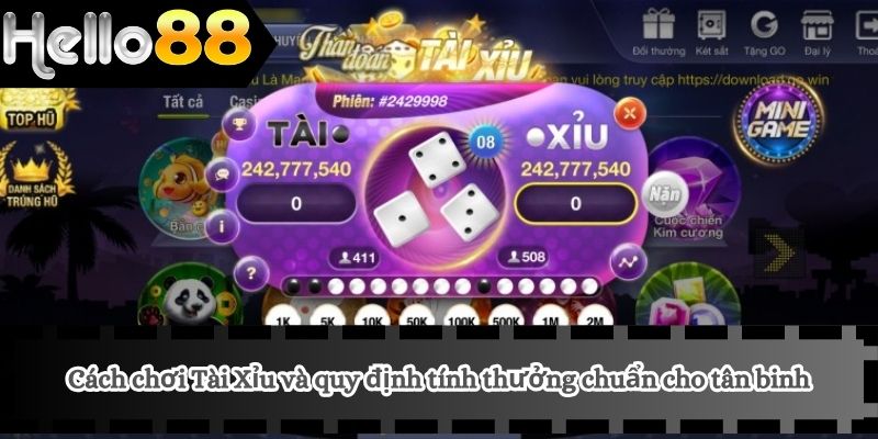 Cách Chơi Tài Xỉu 3 Cách chơi Tài Xỉu và quy định tính thưởng chuẩn cho tân binh